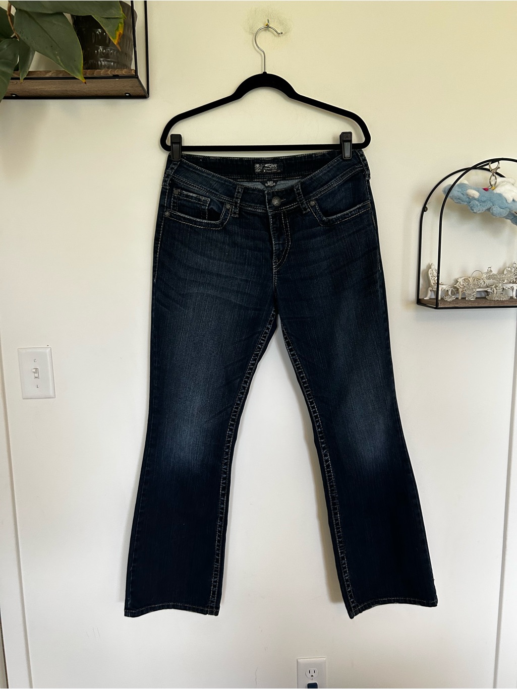 Silver Jeans Co Suki Surplus Bootcut Denim Blue Jeans Size 14